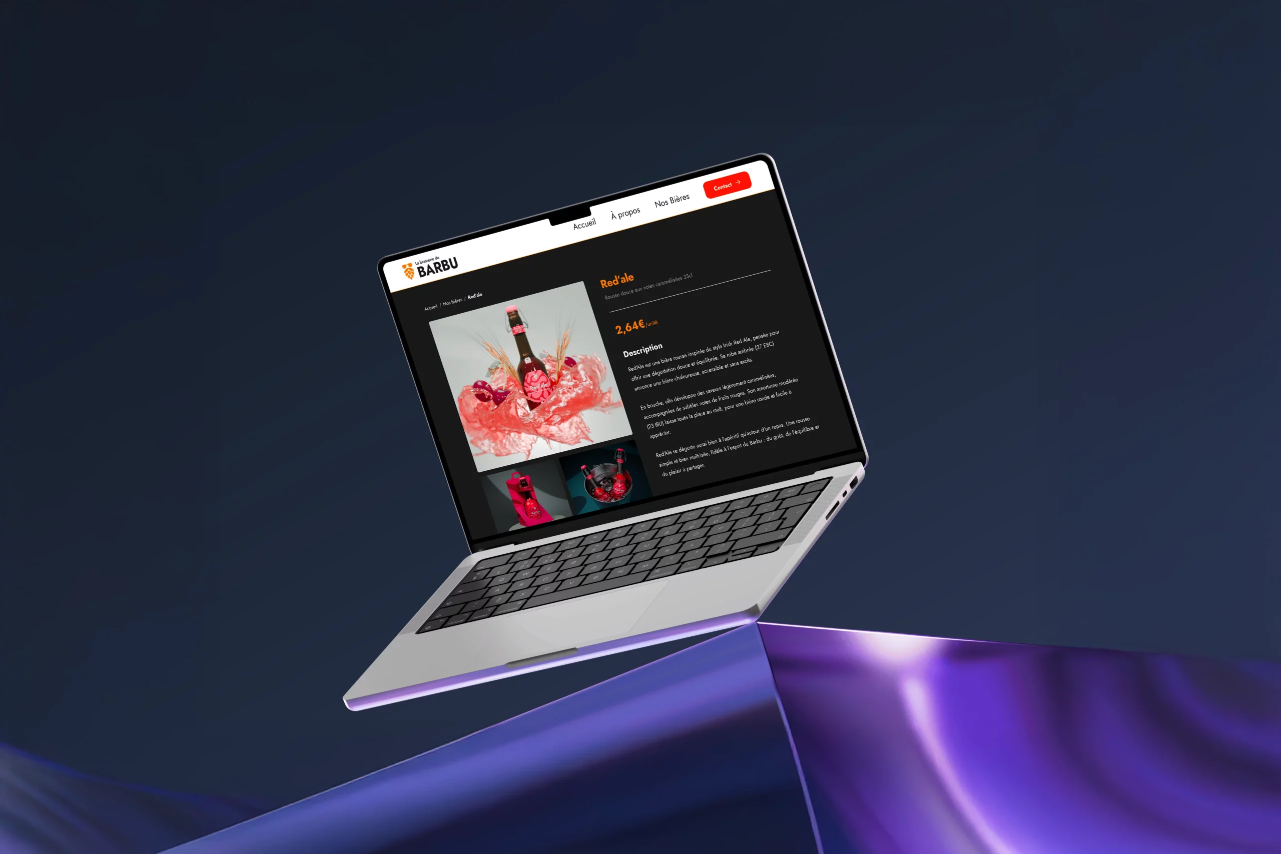 Image montrant un mockup téléphone du projet