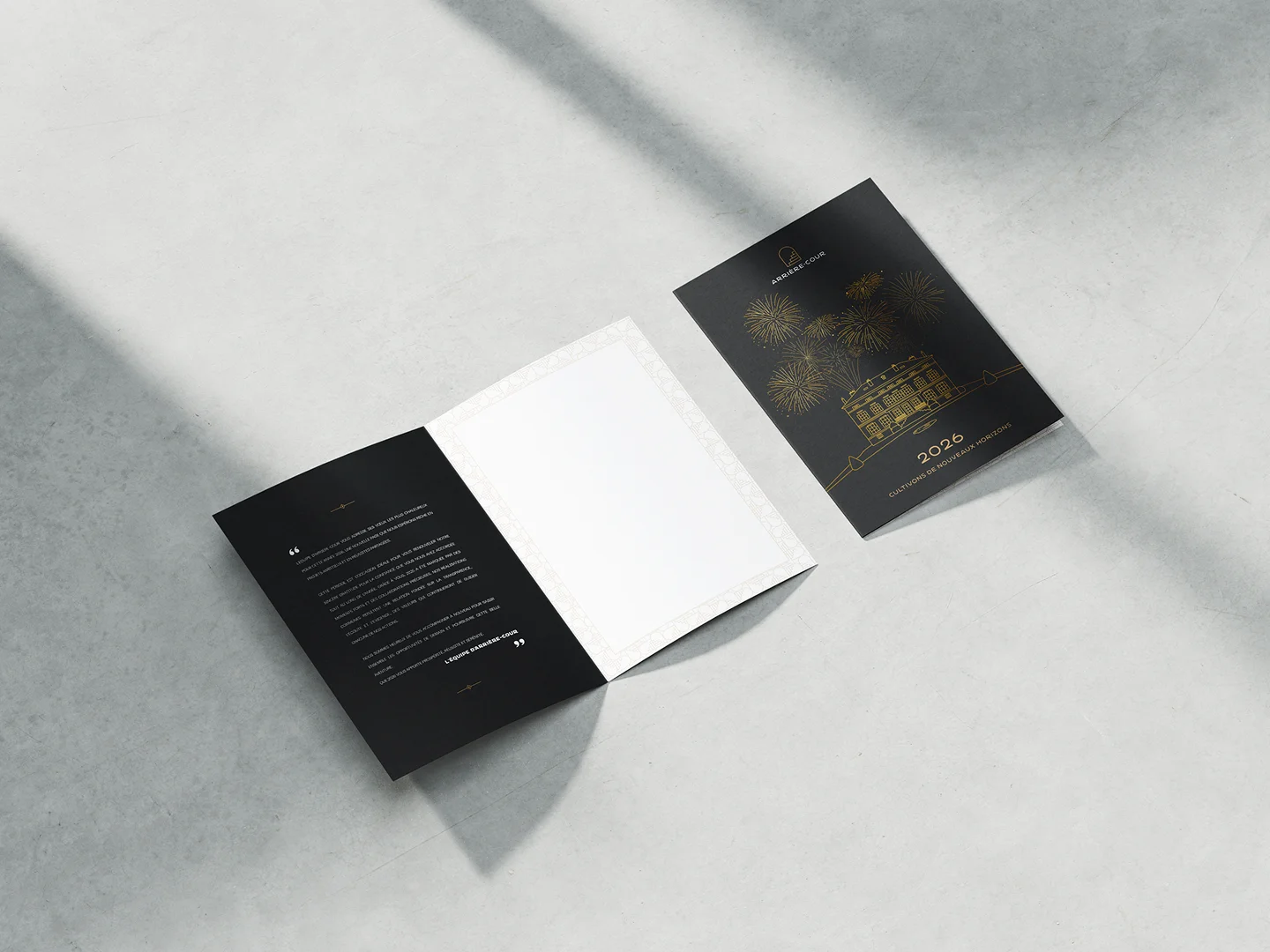 photo d'une carte de voeux 2026 de l'agence