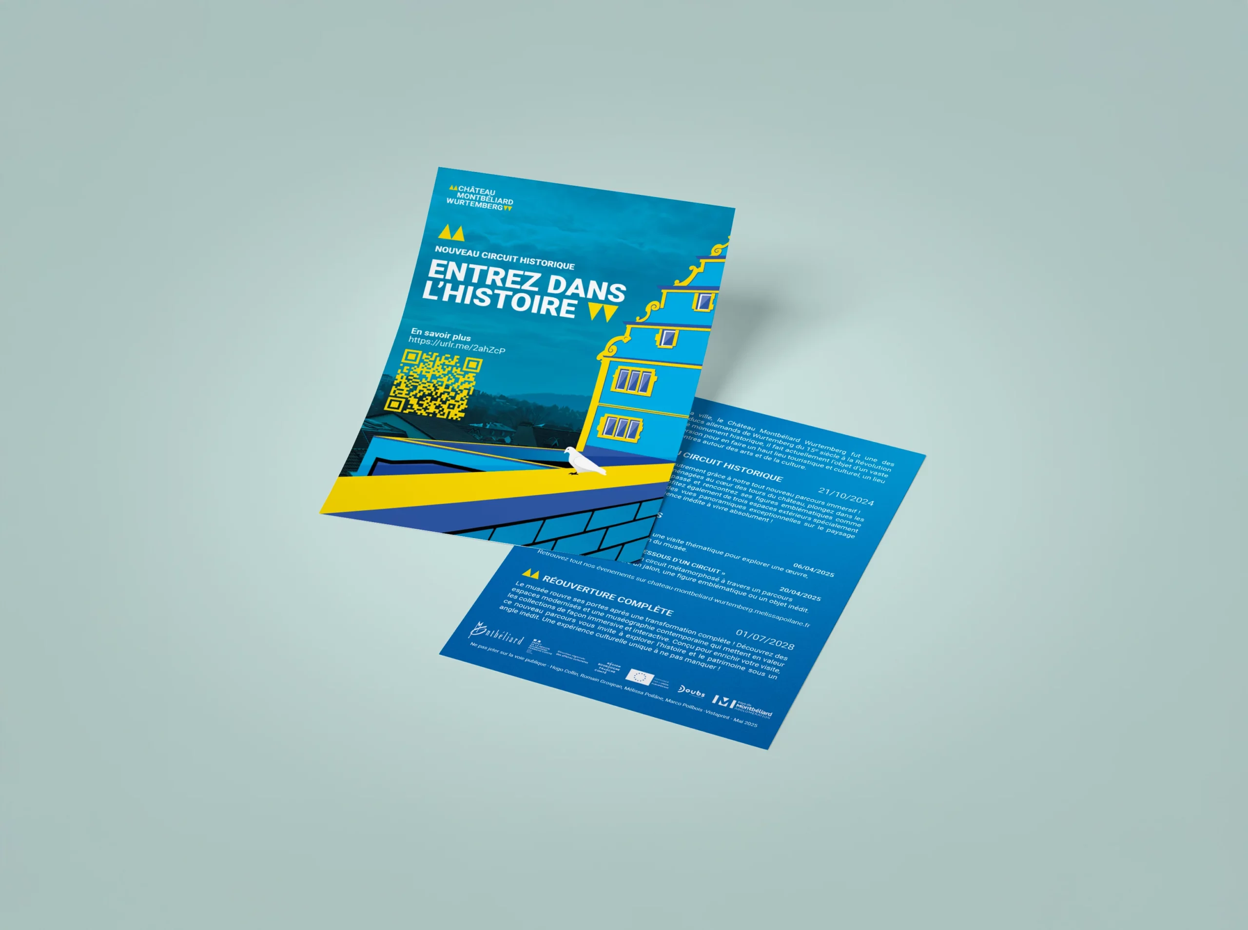 photo d'un flyer du château de Wurtemberg